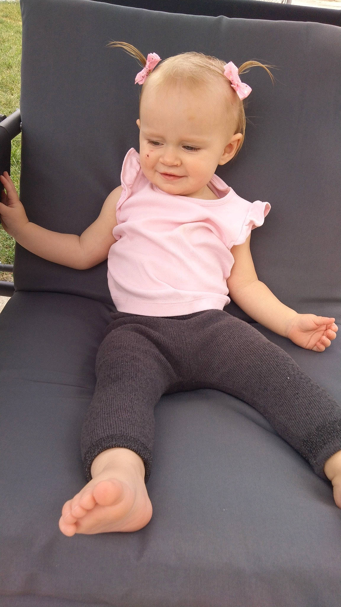 Abraeha joined the competition — help win amazing prizes! active_pants, baby_toddler_clothing, comfort, eye, finger, hair, head, human_body, joint, joy, knee, leg, neck, person, pink, shoulder, skin, sleeve, smile, thigh