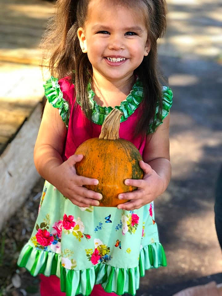 Camden joined the competition — help win amazing prizes! child, child_model, fruit, happy, joy, leaf, person, plant, smile, toddler