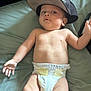 Michael Xavier Weems is registered to the contest to win money with this photo: baby, bed, cap, casual, child, chubby, cute, diaper, expression, hat, headwear, indoors, infant, lying_down, one_person, portrait, relaxed, skin, soft_surface, young
