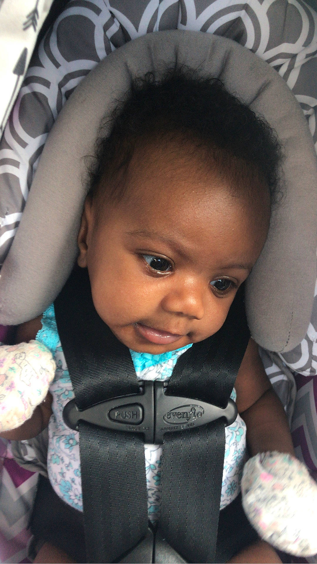 Amoura joined the competition — help win amazing prizes! baby, baby_carriage, baby_in_car_seat, baby_products, black_hair, car_seat, cheek, child, eye, eyebrow, face, forehead, hair, head, nose, person, skin, toddler