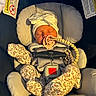 Laneigha is registered to the contest to win money with this photo: baby, newborn, pacifier, car_seat, chicco, sleeping, infant, clothing, hat, bow, floral_pattern, beaded_clip, safety_harness, cute, cozy, child, face, portrait, indoors, resting