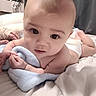 Ivan joined the competition — help win amazing prizes! baby, blanket, bed, diaper, curtain, hand, skin, face, eyes, infant, person, soft, cute, lying_down, indoors, bedroom, expression, comfort, child, toddler