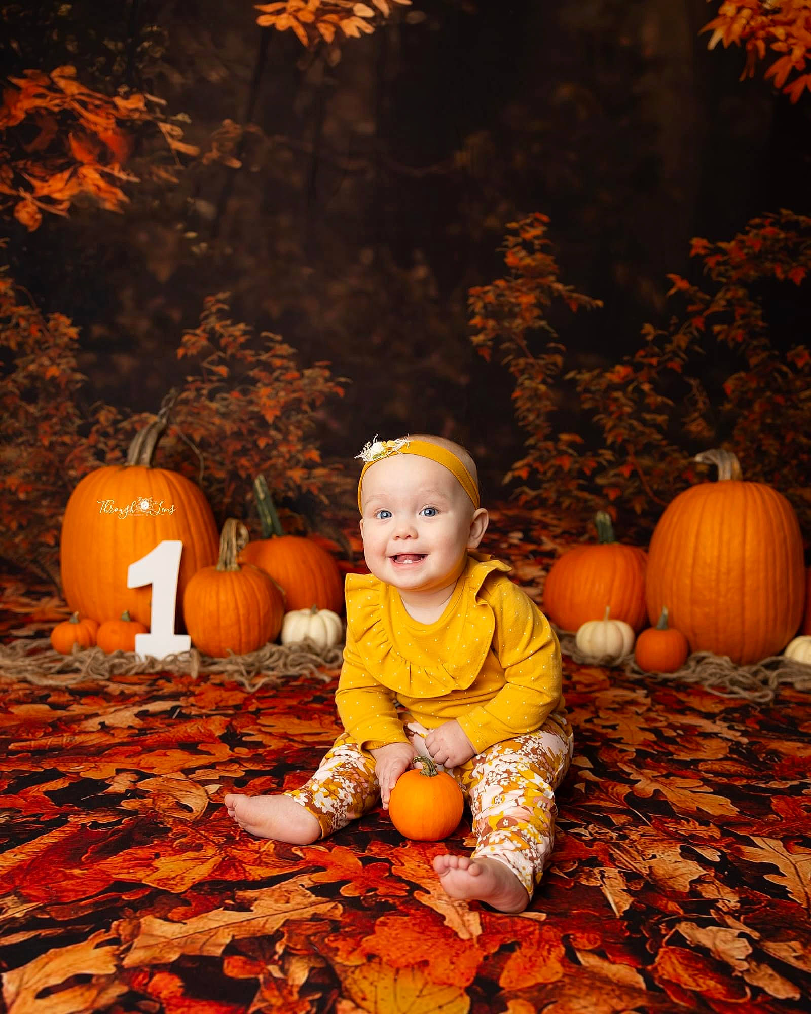 Adalynn joined the competition — help win amazing prizes! calabaza, cucurbita, deciduous, gourd, grass, happy, human_body, joy, leaf, natural_foods, orange, people_in_nature, person, plant, pumpkin, smile, squash, toddler, tree, vegetable