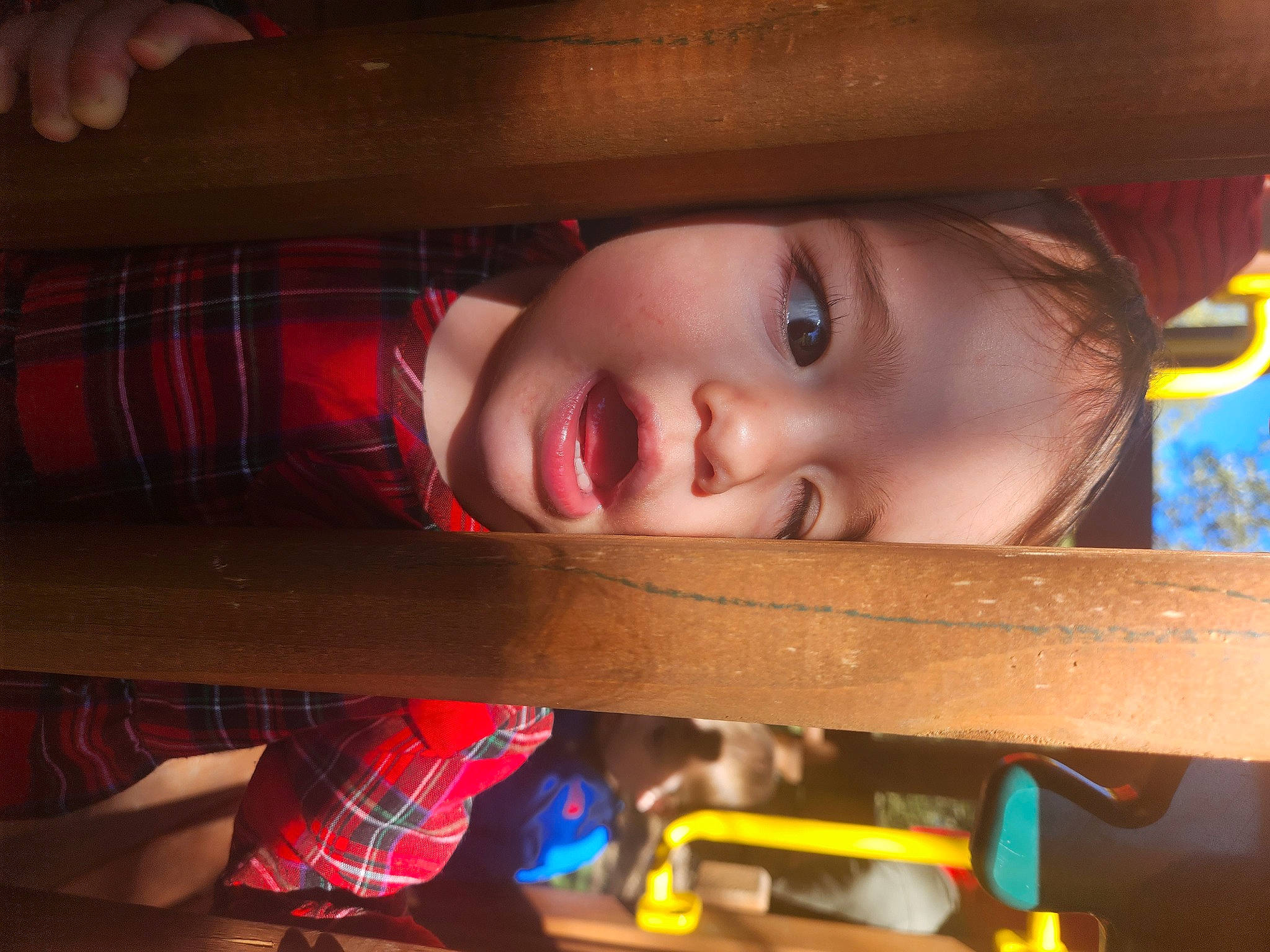 Mckinley is registered to the contest to win money with this photo: cheek, child, chin, eye, flash_photography, fun, hair, hairstyle, happy, iris, lip, mouth, nose, person, plaid, skin, smile, tartan, toddler, window