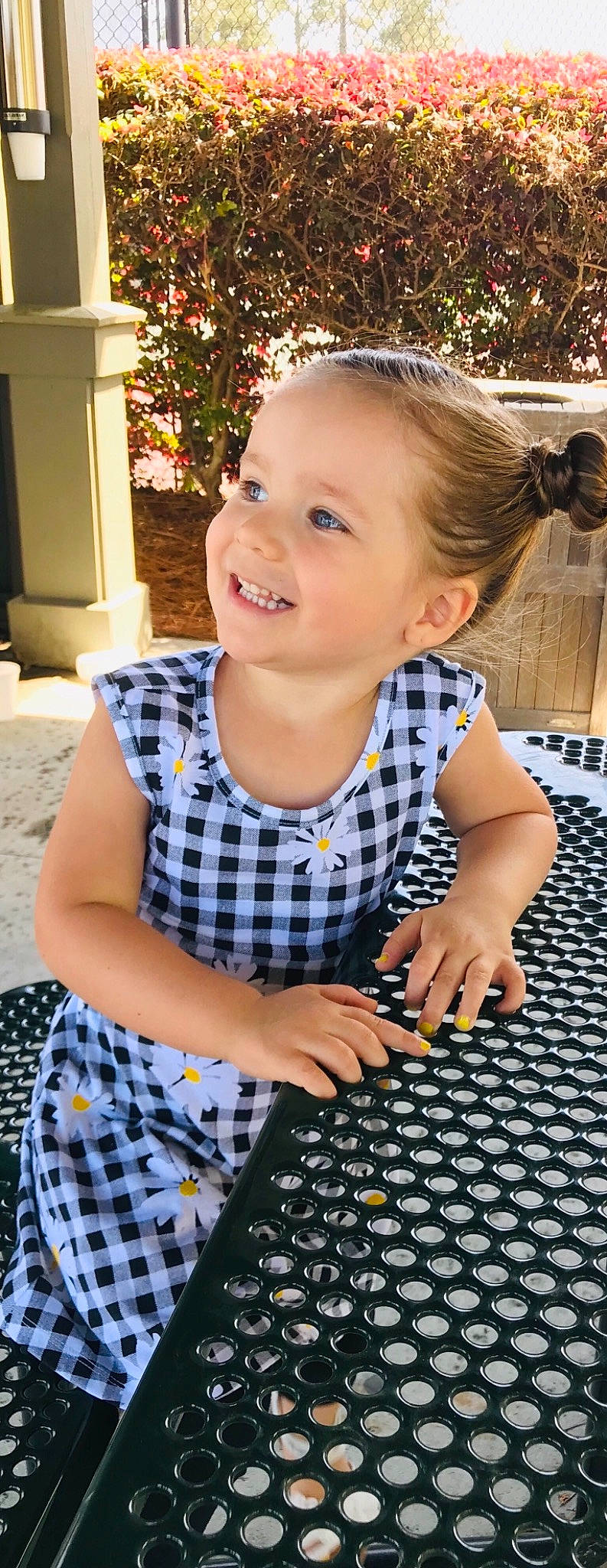 Ryann is registered to the contest to win money with this photo: child, child_model, design, ear, electronic_device, joy, pattern, person, play, smile, technology, toddler
