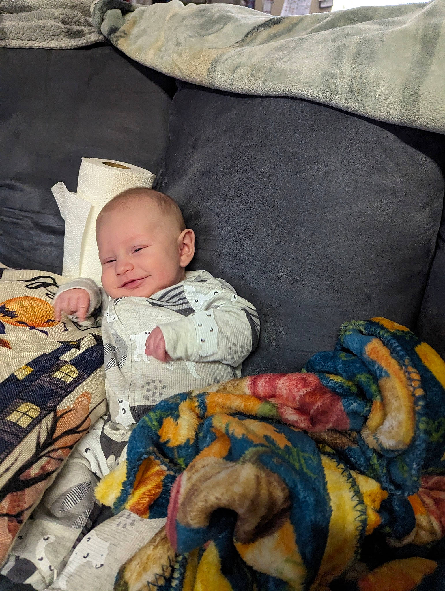 Tony joined the competition — help win amazing prizes! art, baby, baby_products, baby_toddler_clothing, bedding, bedtime, cheek, child, comfort, couch, eye, fur, human_body, lap, linens, person, room, sitting, textile, toddler