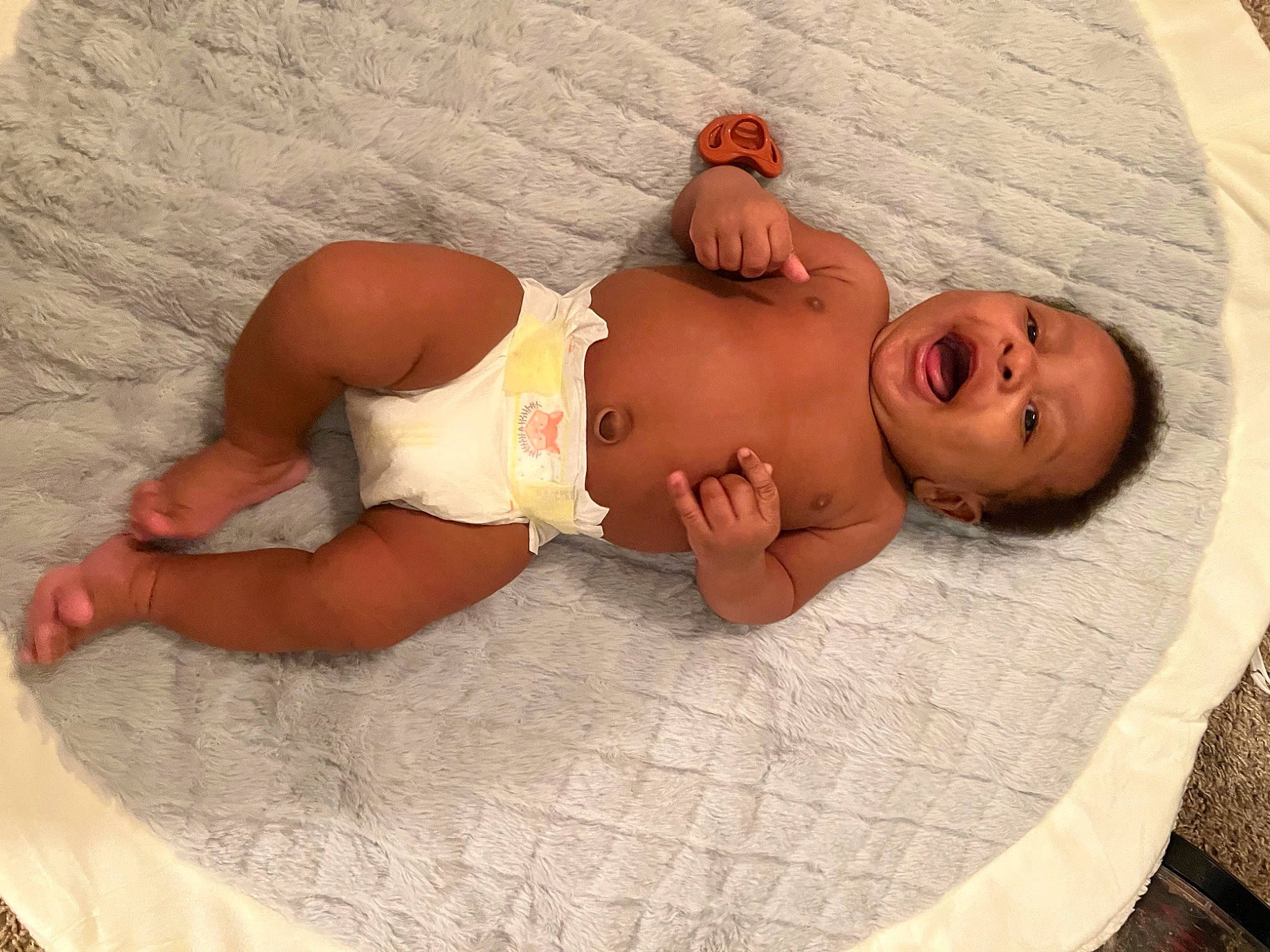 Jakai joined the competition — help win amazing prizes! abdomen, baby, baby_products, barechested, bathing, bedding, chest, child, comfort, diaper, foot, human_body, leisure, linens, person, room, skin, stomach, thigh, toddler