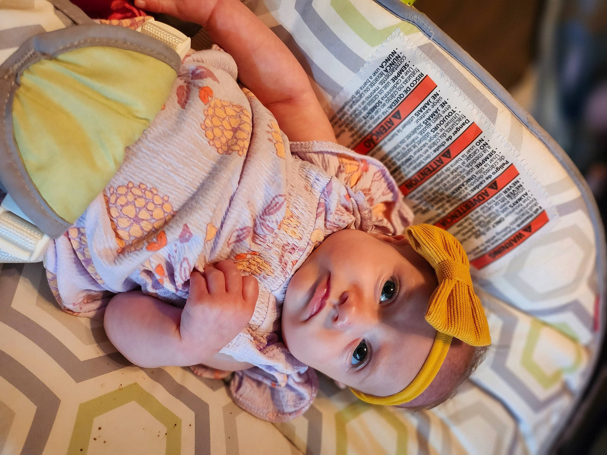 Carolynn is registered to the contest to win money with this photo: baby, baby_products, baby_toddler_clothing, cheek, child, comfort, comfort_food, happy, hat, headgear, headwear, pattern, peach, person, thigh, toddler