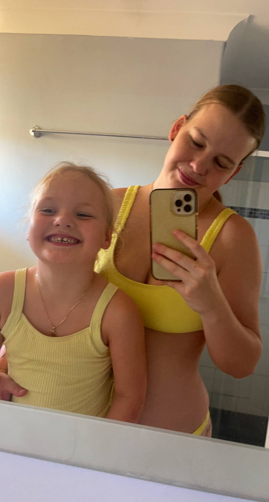 Maddi is registered to the contest to win money with this photo: abdomen, arm, bathing, blond, chest, elbow, event, eyelash, fun, happy, human_leg, joint, joy, leisure, muscle, person, shoulder, skin, smile, thigh