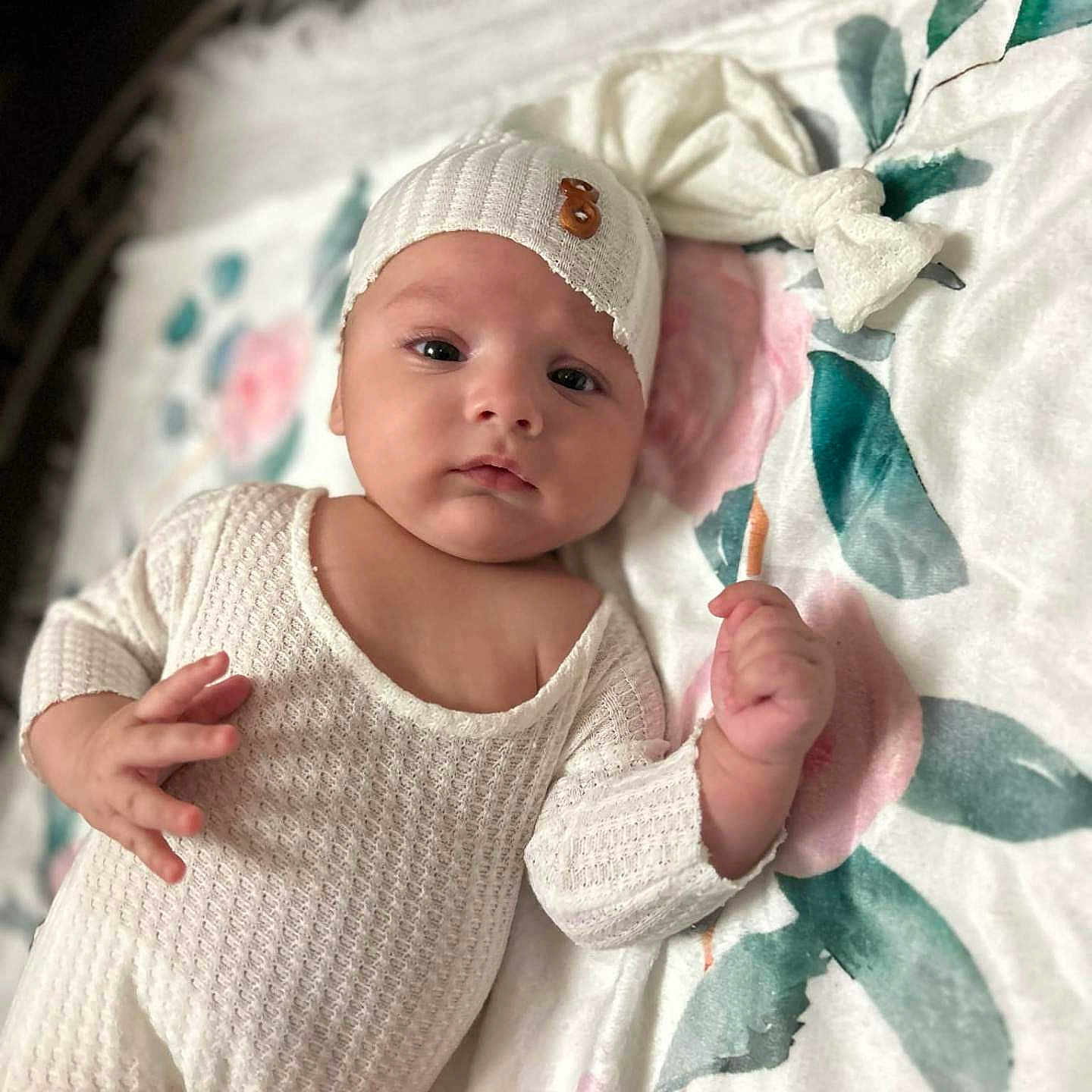 Elif joined the competition — help win amazing prizes! baby, bed, blanket, bodypart, bonnet, cap, clothing, face, finger, furniture, hand, hat, head, infantbed, newborn, person, photography, portrait, quilt, sleeve