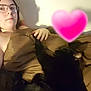 Junior participe au concours pour gagner de l'argent avec cette photo : beauty, black_hair, cool, dress, eyewear, finger, fun, glasses, heart, lady, lip, long_hair, love, mouth, pink, selfie, shoulder, skin, smile, vision_care