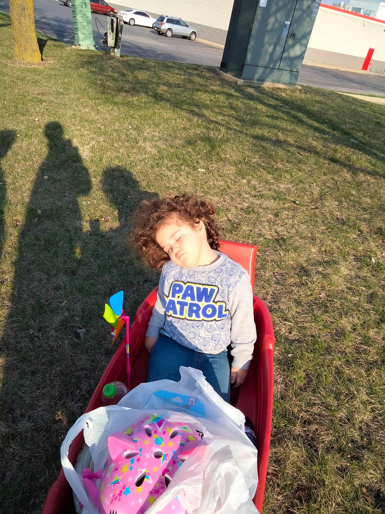 Sophia joined the competition — help win amazing prizes! asphalt, automotive_exterior, child, electric_blue, event, fun, grass, landscape, leisure, light, person, photograph, recreation, road, shadow, sitting, snapshot, soil, summer, t_shirt