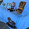 Rafael Mejia is registered to the contest to win money with this photo: baby, child, infant, tuxedo, formalwear, sitting, telephone, vintage, rotary_phone, receiver, rocking_horse, blue_blanket, couch, flowers, framed_number, outdoor, portrait, backyard, furniture, photography