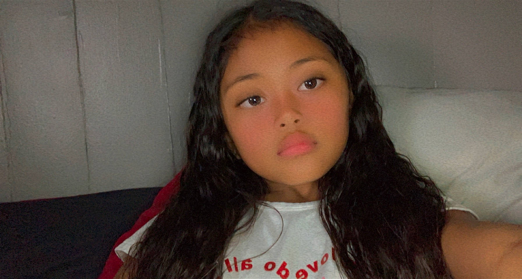 Amiliana joined the competition — help win amazing prizes! bangs, black_hair, cheek, chin, ear, eyebrow, eyelash, forehead, gesture, hair, happy, iris, jaw, layered_hair, lip, long_hair, neck, nose, person, skin