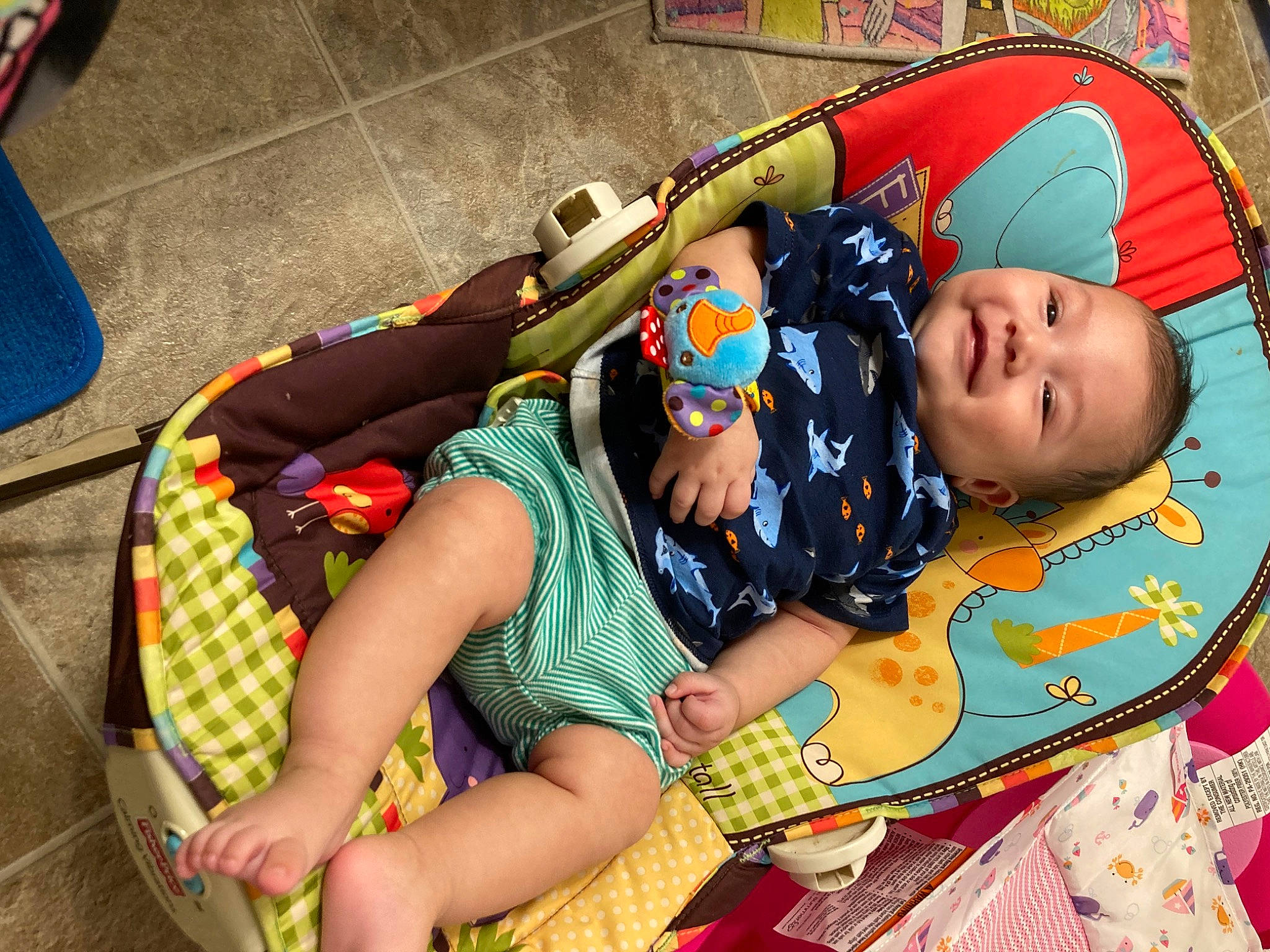 Archer joined the competition — help win amazing prizes! abdomen, baby, baby_products, baby_toddler_clothing, child, comfort, fun, happy, human_body, joy, lap, leisure, pattern, person, play, recreation, sitting, snapshot, textile, thigh