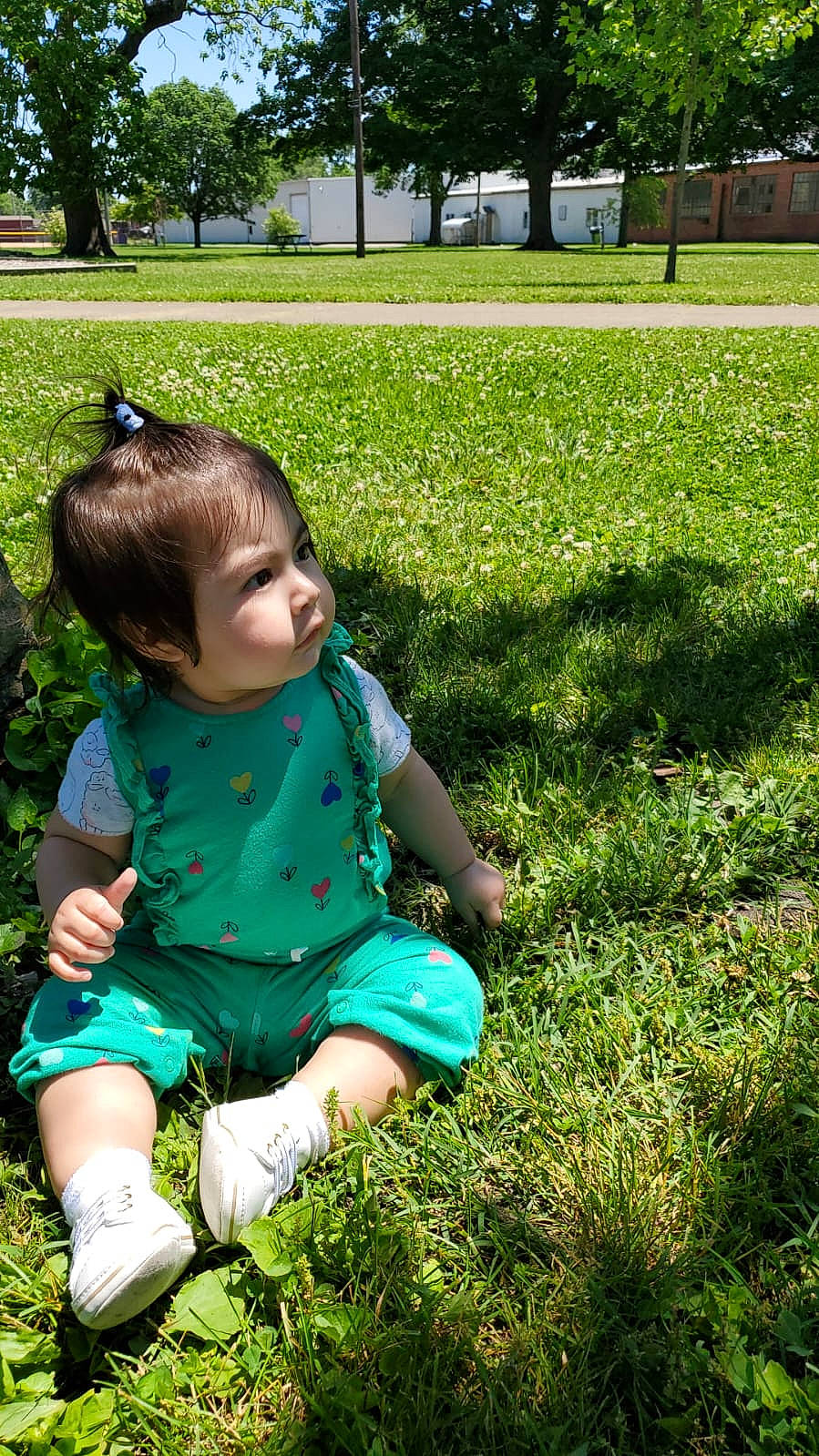 Maria joined the competition — help win amazing prizes! baby, baby_toddler_clothing, fun, garden, grass, grass_family, grassland, green, groundcover, happy, landscape, lawn, leisure, meadow, people_in_nature, person, plant, recreation, summer, toddler