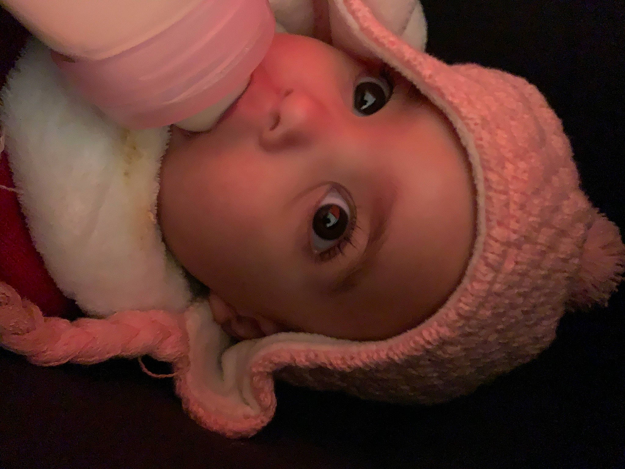 Clarisse a rejoint le concours — aidez-le/la à gagner de superbes lots ! baby, cheek, child, ear, eye, headwear, lip, mouth, muscle, nose, person, pink, skin, toddler