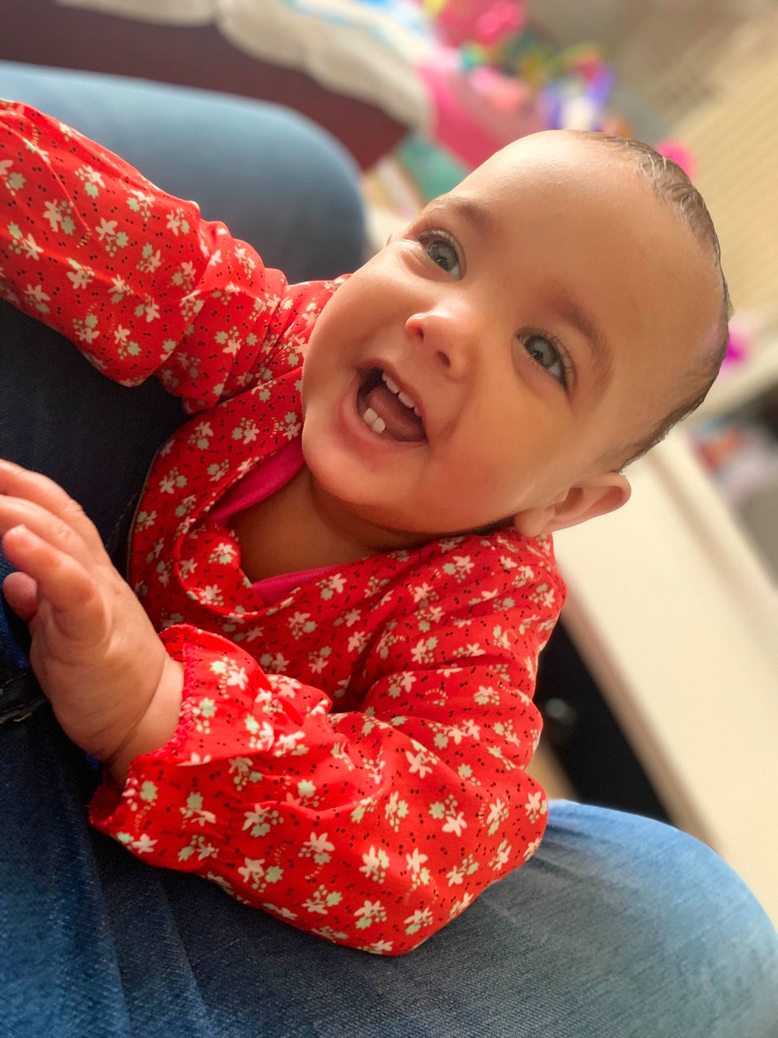 Clarisse participe au concours pour gagner de l'argent avec cette photo : baby, beauty, cheek, child, happy, head, person, pink, skin, smile, toddler