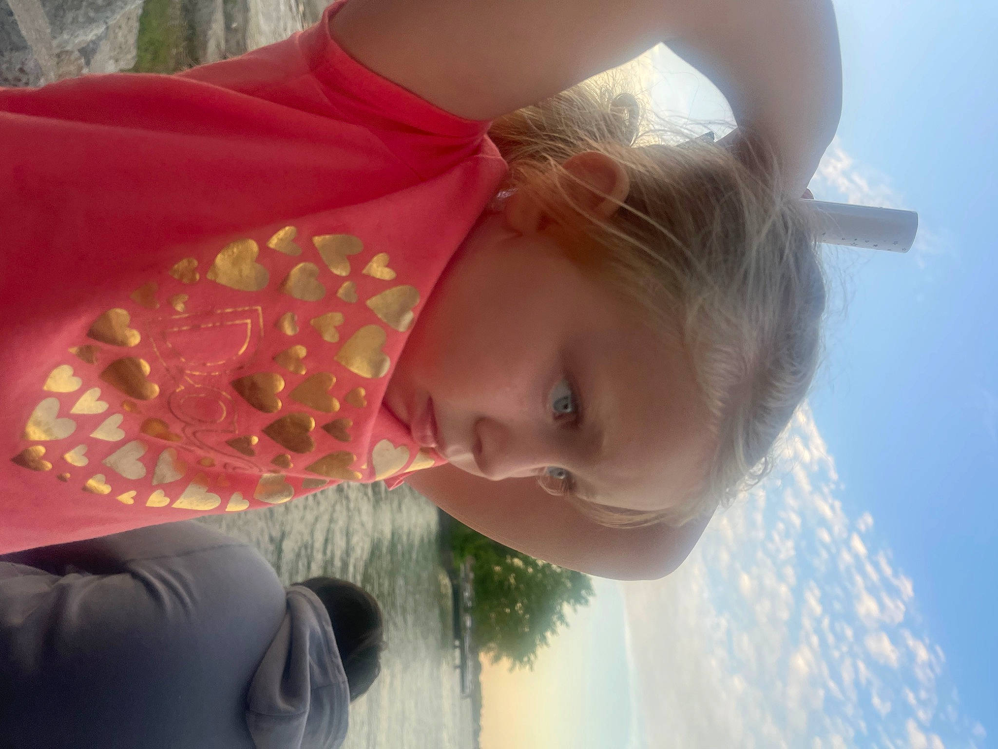 Kinsley joined the competition — help win amazing prizes! beauty, cool, flash_photography, fun, grass, hair, hairstyle, happy, light, lip, neck, nose, organ, person, skin, sky, smile, summer, sunlight, toddler