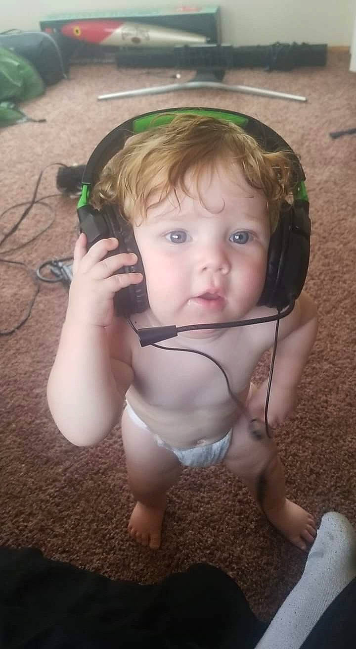 Gary joined the competition — help win amazing prizes! baby, cheek, child, electronic_device, face, fun, head, mouth, person, skin, smile, toddler