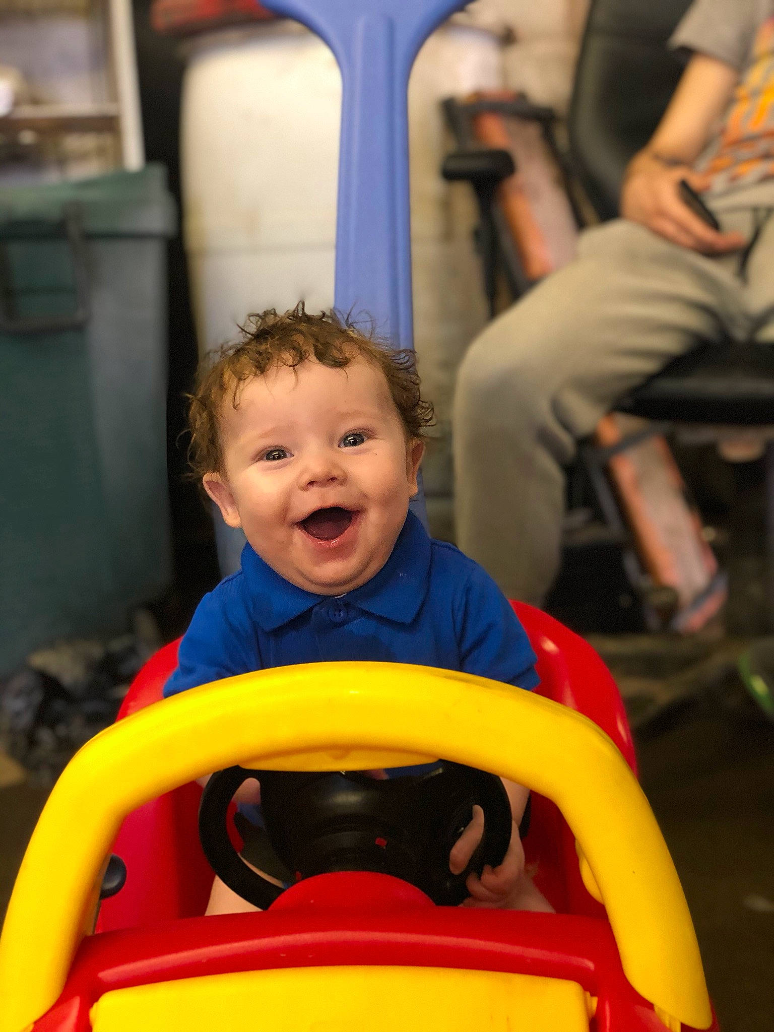Gary joined the competition — help win amazing prizes! baby_products, child, fun, leisure, person, play, product, recreation, smile, toddler, yellow