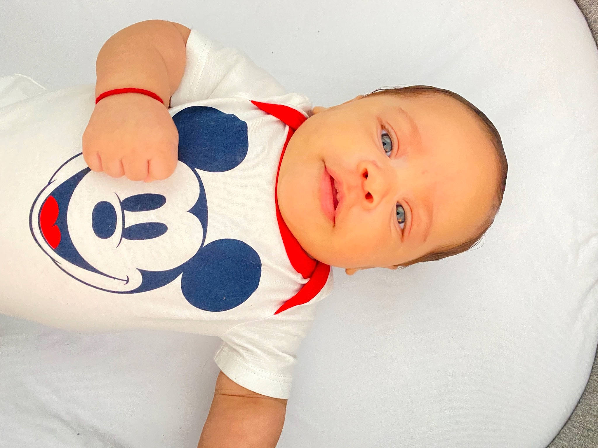 Asher joined the competition — help win amazing prizes! baby, baby_products, baby_safety, baby_sleeping, baby_toddler_clothing, carmine, cheek, child, comfort, elbow, happy, linens, pattern, person, portrait_photography, room, sleeve, t_shirt, toddler