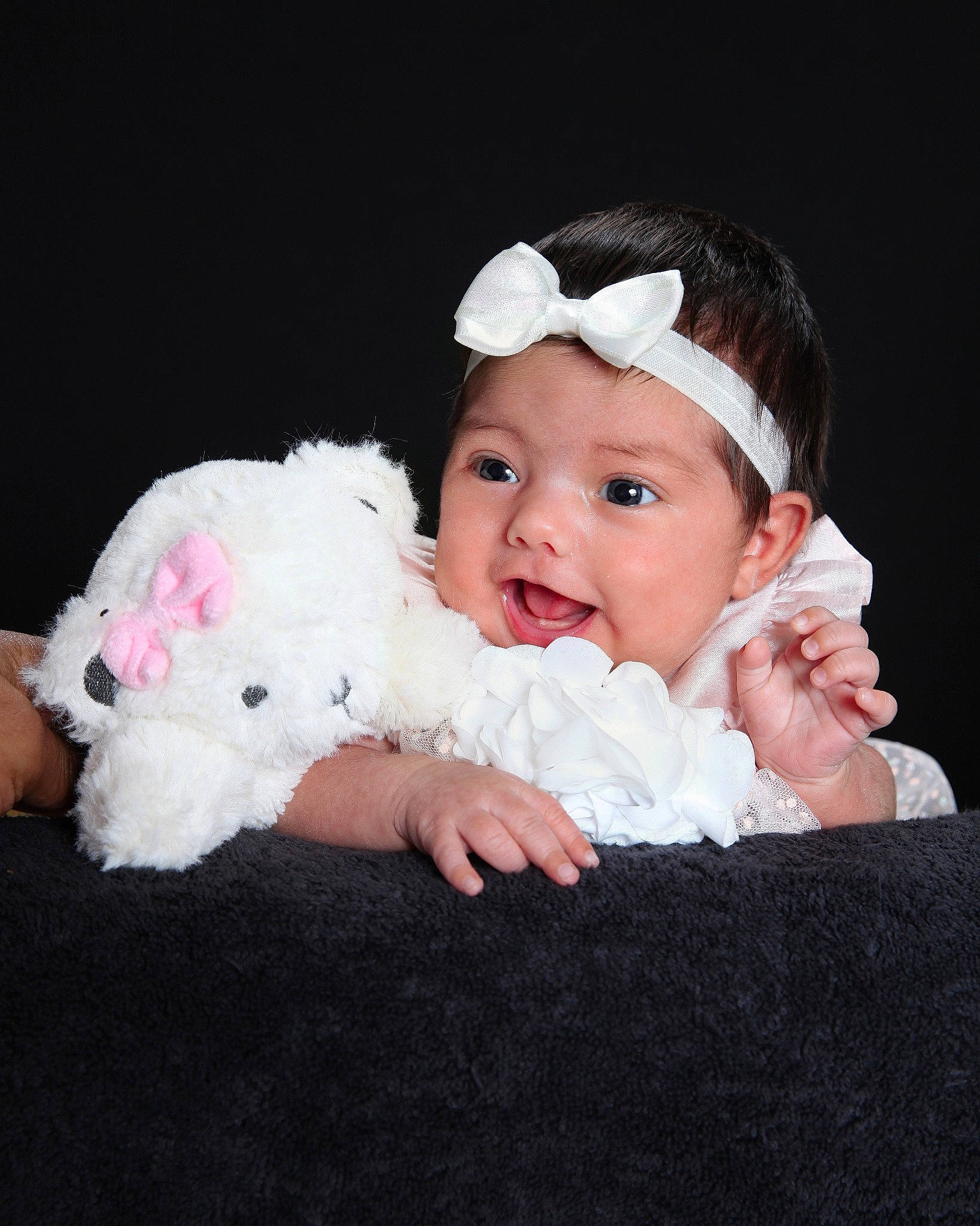 Julissa joined the competition — help win amazing prizes! baby, child, fur, happy, headgear, headwear, person, pink, skin, toddler