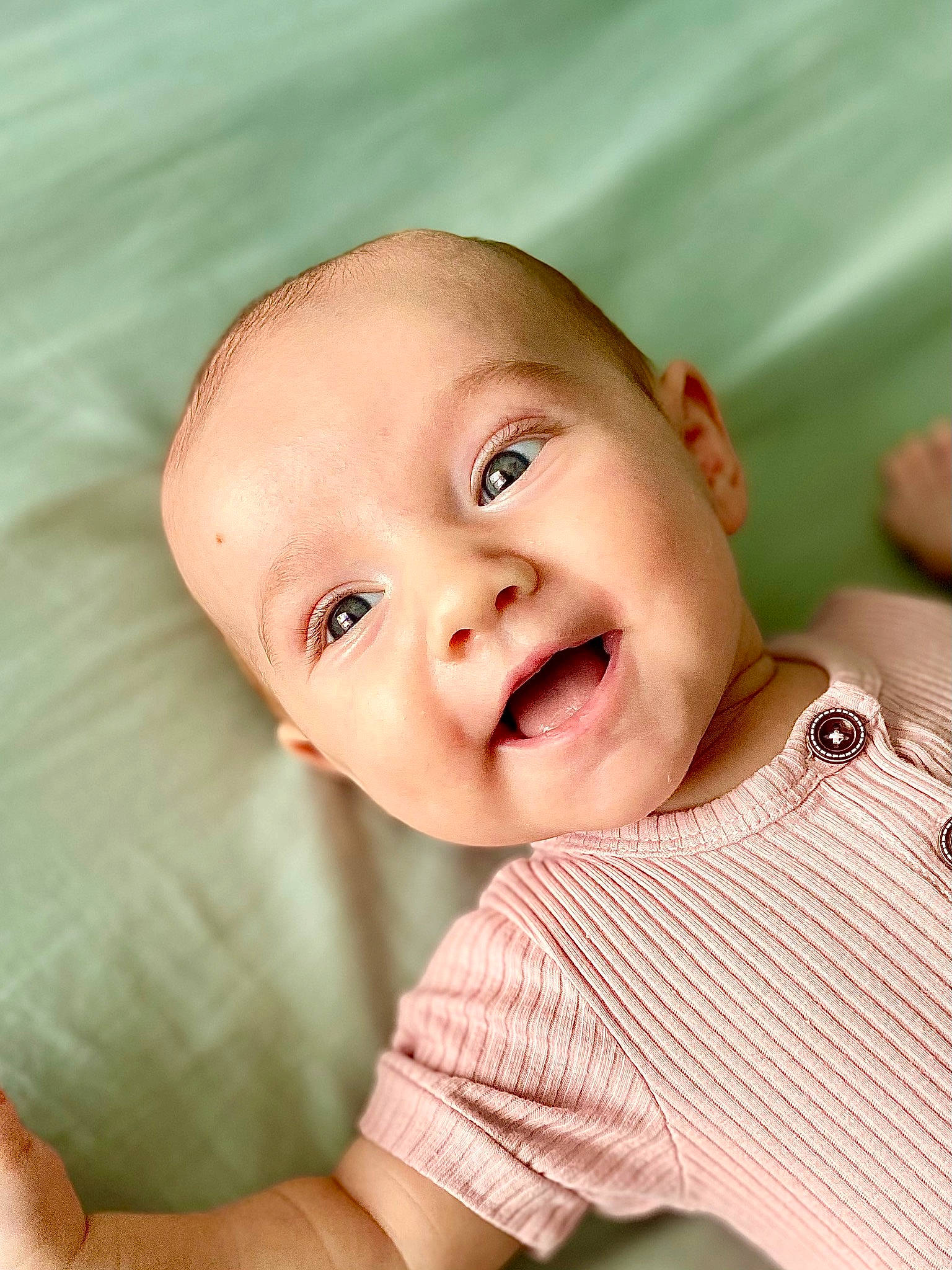 Catherine is registered to the contest to win money with this photo: baby, baby_laughing, baby_making_funny_faces, cheek, child, chin, eye, face, facial_expression, finger, happy, head, laugh, lip, mouth, nose, person, portrait_photography, skin, smile