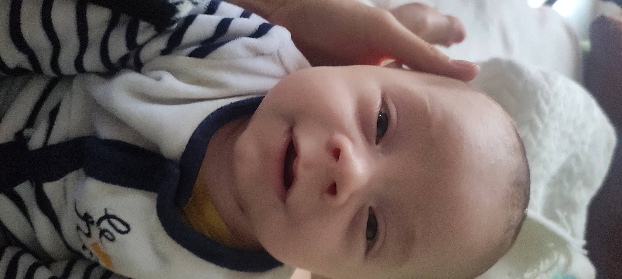 Léon a rejoint le concours — aidez-le/la à gagner de superbes lots ! baby, baby_products, baby_toddler_clothing, cheek, child, comfort, eye, eyelash, iris, lip, mouth, nose, person, portrait_photography, skin, smile, toddler