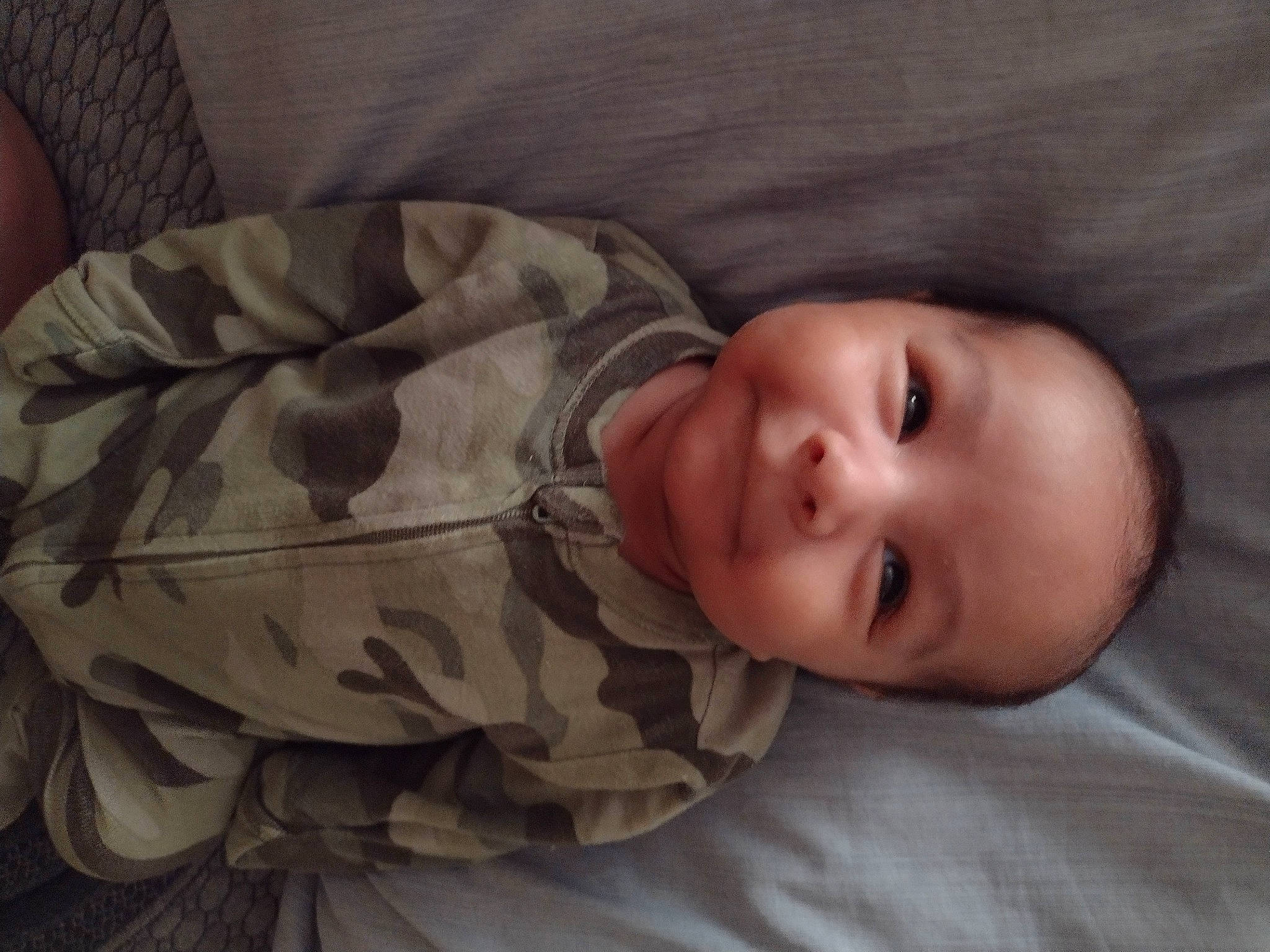 Ezekiel joined the competition — help win amazing prizes! baby, baby_toddler_clothing, cheek, chin, comfort, eye, eyebrow, face, grey, iris, linens, lip, mouth, nose, person, product, skin, sleeve, smile, textile