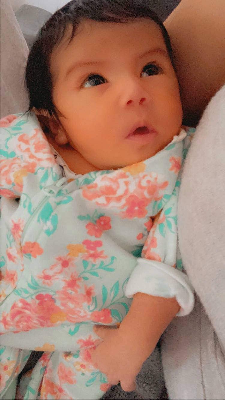 Alessandra joined the competition — help win amazing prizes! baby, baby_toddler_clothing, cheek, chin, comfort, eye, eyebrow, eyelash, face, finger, human_body, iris, lip, mouth, neck, nose, person, pink, skin, sleeve