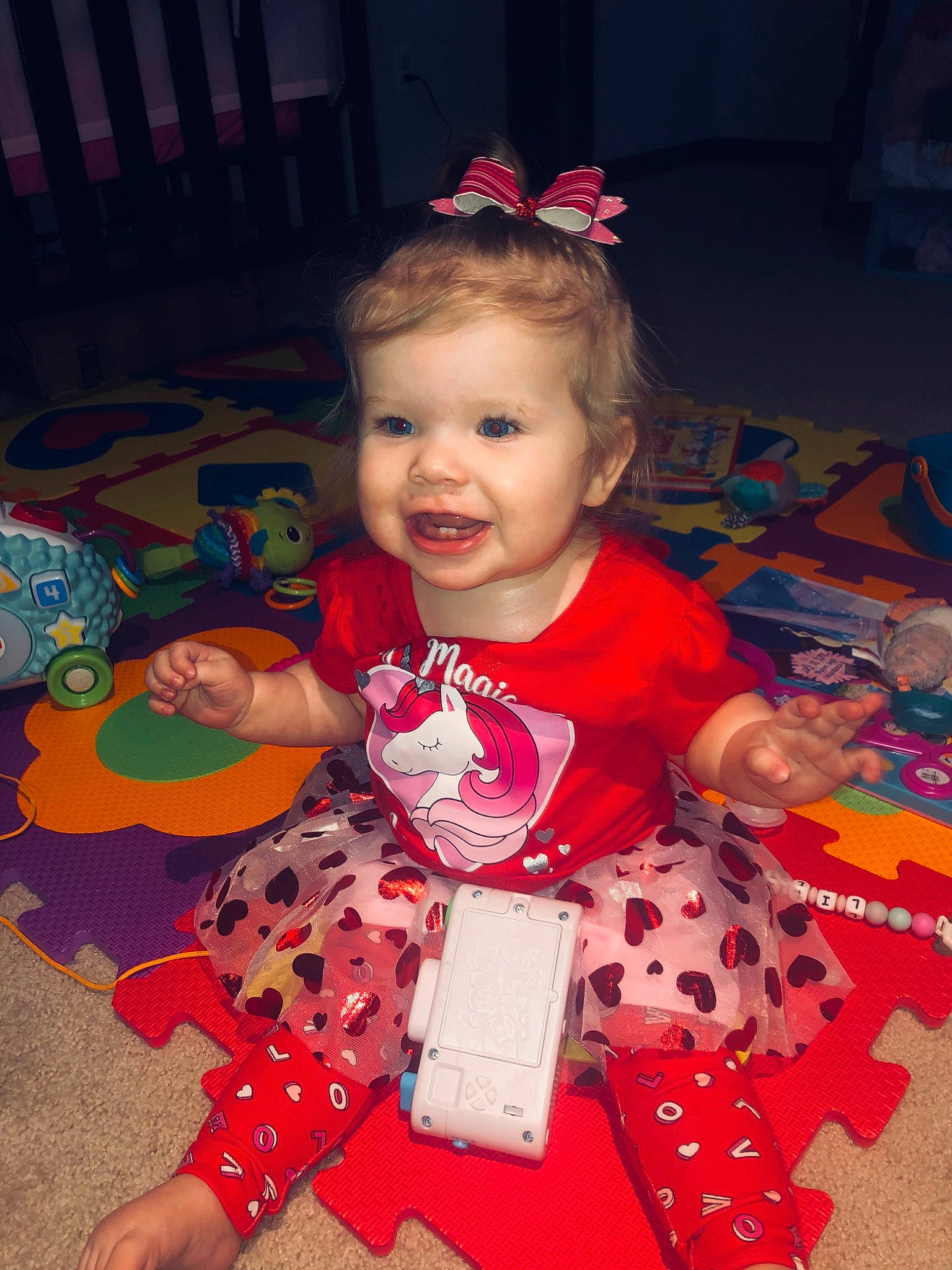 Lili joined the competition — help win amazing prizes! baby, baby_toddler_clothing, child, head, joy, person, pink, play, sitting, skin, smile, toddler