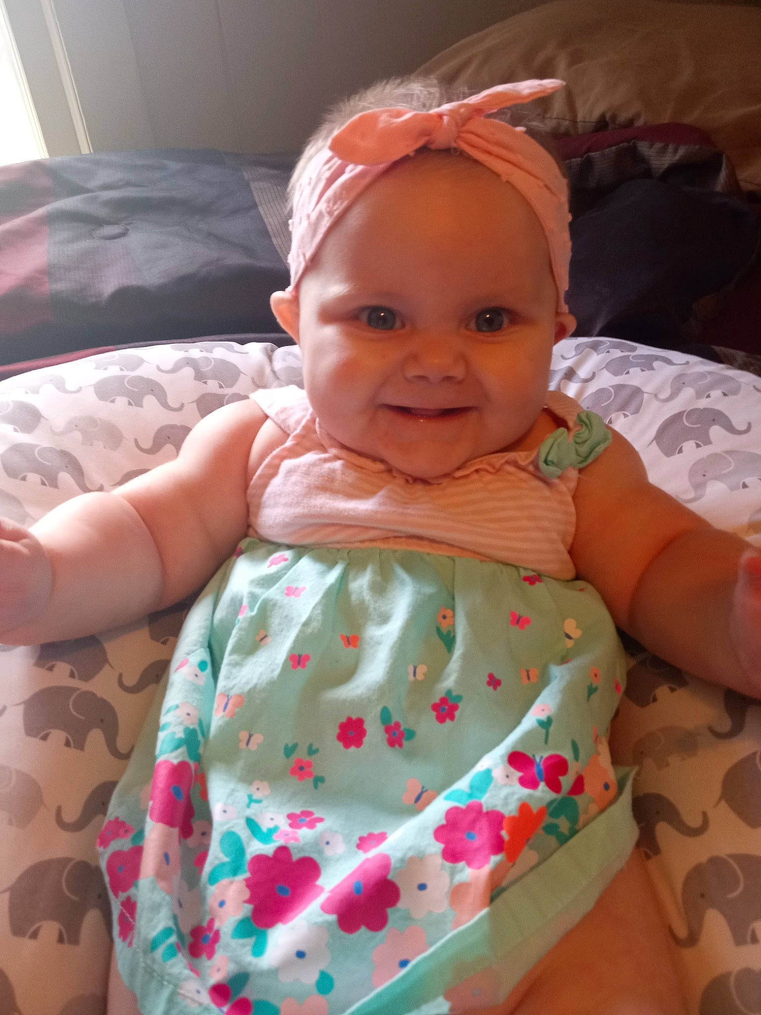 Aleah joined the competition — help win amazing prizes! baby, baby_products, baby_toddler_clothing, beauty, cheek, child, comfort, eye, hand, happy, head, joy, linens, mouth, person, pink, product, room, skin, sleeve