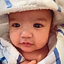 Amari Rey is registered to the contest to win money with this photo: baby, child, towel, hooded_towel, face, hand, skin, cute, portrait, indoor, soft, warm, people, newborn, expression, comfort, young, infant, person, clothing