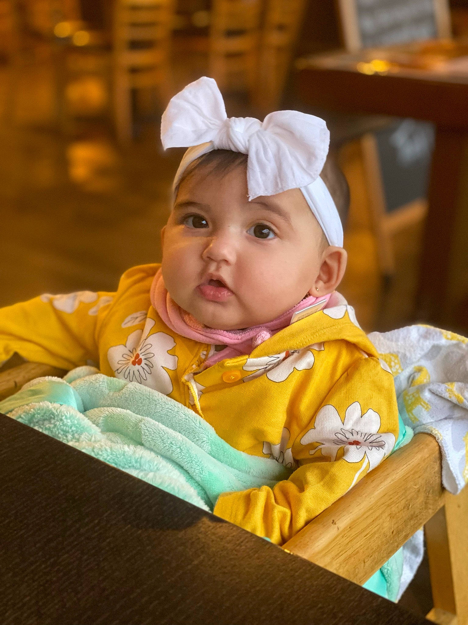 Melanie joined the competition — help win amazing prizes! baby, baby_toddler_clothing, bib, chair, cheek, child, comfort, event, fun, happy, headwear, leisure, person, portrait_photography, sitting, skin, sleeve, toddler, tradition