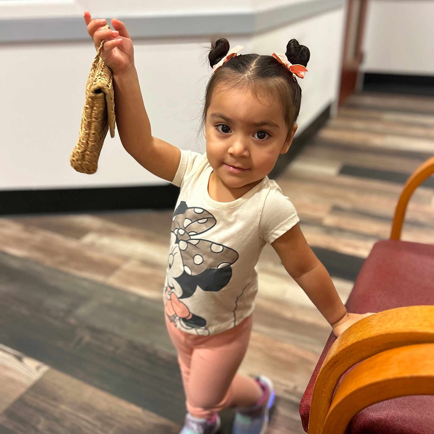 Nova joined the competition — help win amazing prizes! child, clothing, face, female, footwear, girl, hardwood, head, indoors, interiordesign, person, photography, portrait, sandal, shoe, shorts, sitting, sleeve, t_shirt, wood