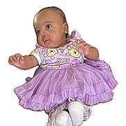 Genesis Battle Duell is registered to the contest to win money with this photo: baby, infant, tutu, purple_dress, white_booties, cute, child, clothing, smiling, portrait, fashion, happy, toddler, cute_outfit, playful, colorful, adorable, sitting, young_child, wearing