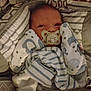 baby, newborn, pacifier, blanket, bedding, sleeping, infant, cute, soft, striped, patterned, warm, comfort, bed, child, face, wrapped, resting, indoors, cozy