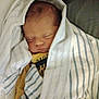newborn, baby, sleeping, blanket, striped_blanket, cozy, infant, face, wrapped, cute, soft, bed, pillow, rest, peaceful, child, person, indoors, head, toddler