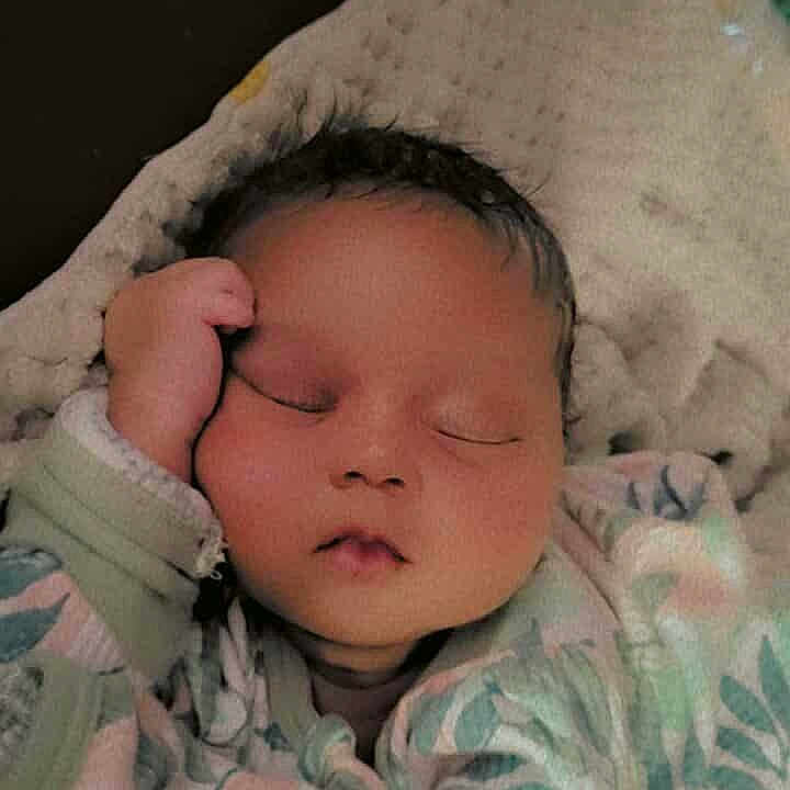 Dezeriah Sparks is registered to the contest to win money with this photo: baby, babywear, blanket, child, clothing, cozy, cute, face, hand, indoors, infant, leaf, newborn, pattern, peaceful, portrait, relaxation, rest, sleeping, soft