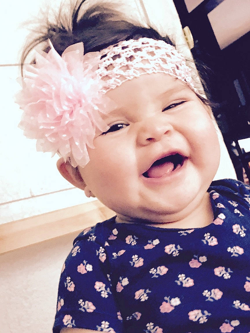 Aminah joined the competition — help win amazing prizes! cheek, child, child_model, ear, facial_expression, fashion_accessory, forehead, girl, hair_accessory, hair_coloring, happiness, head, headband, headgear, headpiece, infant, laughter, person, product, smile