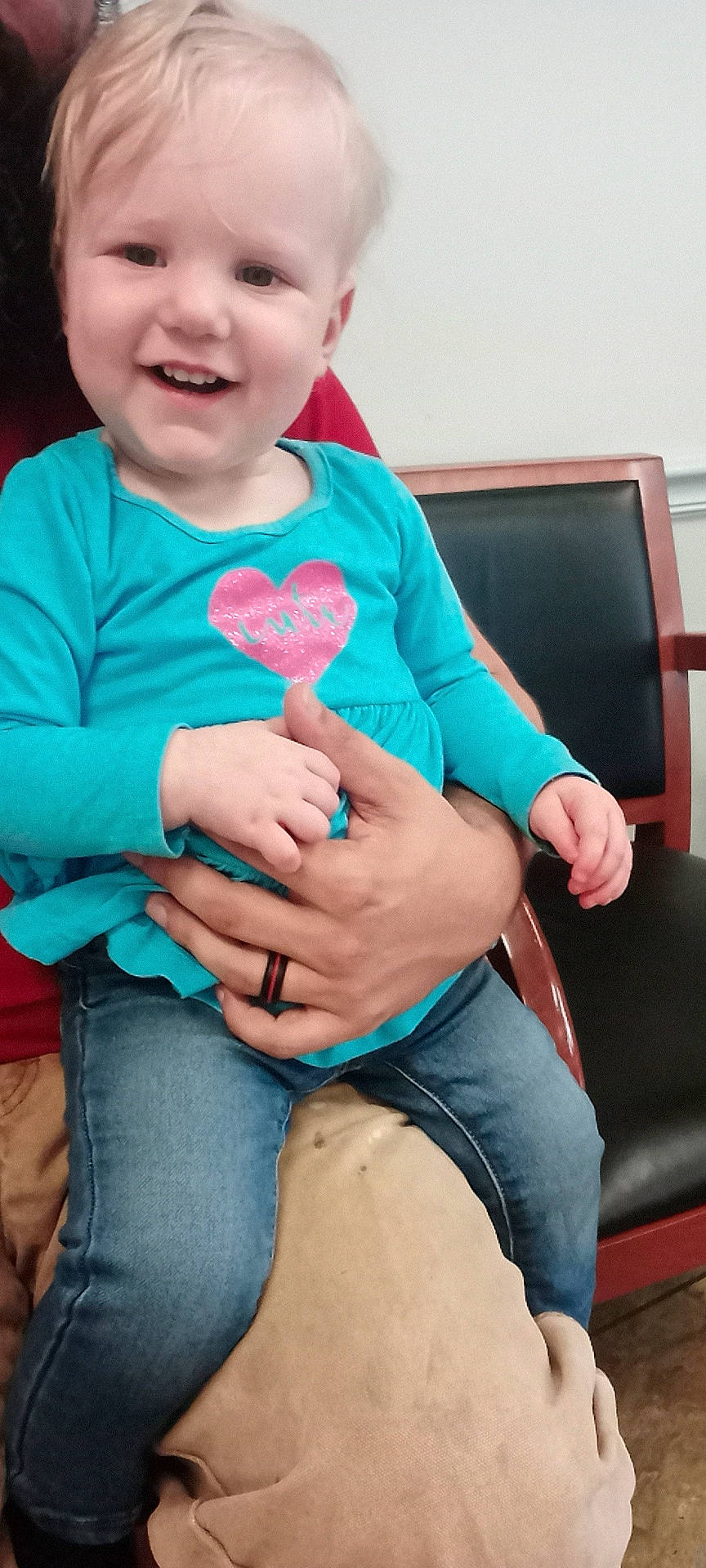 Aiyana joined the competition — help win amazing prizes! arm, baby, baby_toddler_clothing, child, eye, finger, gesture, hairstyle, hand, happy, joy, knee, nail, neck, person, pink, skin, sleeve, smile, thigh