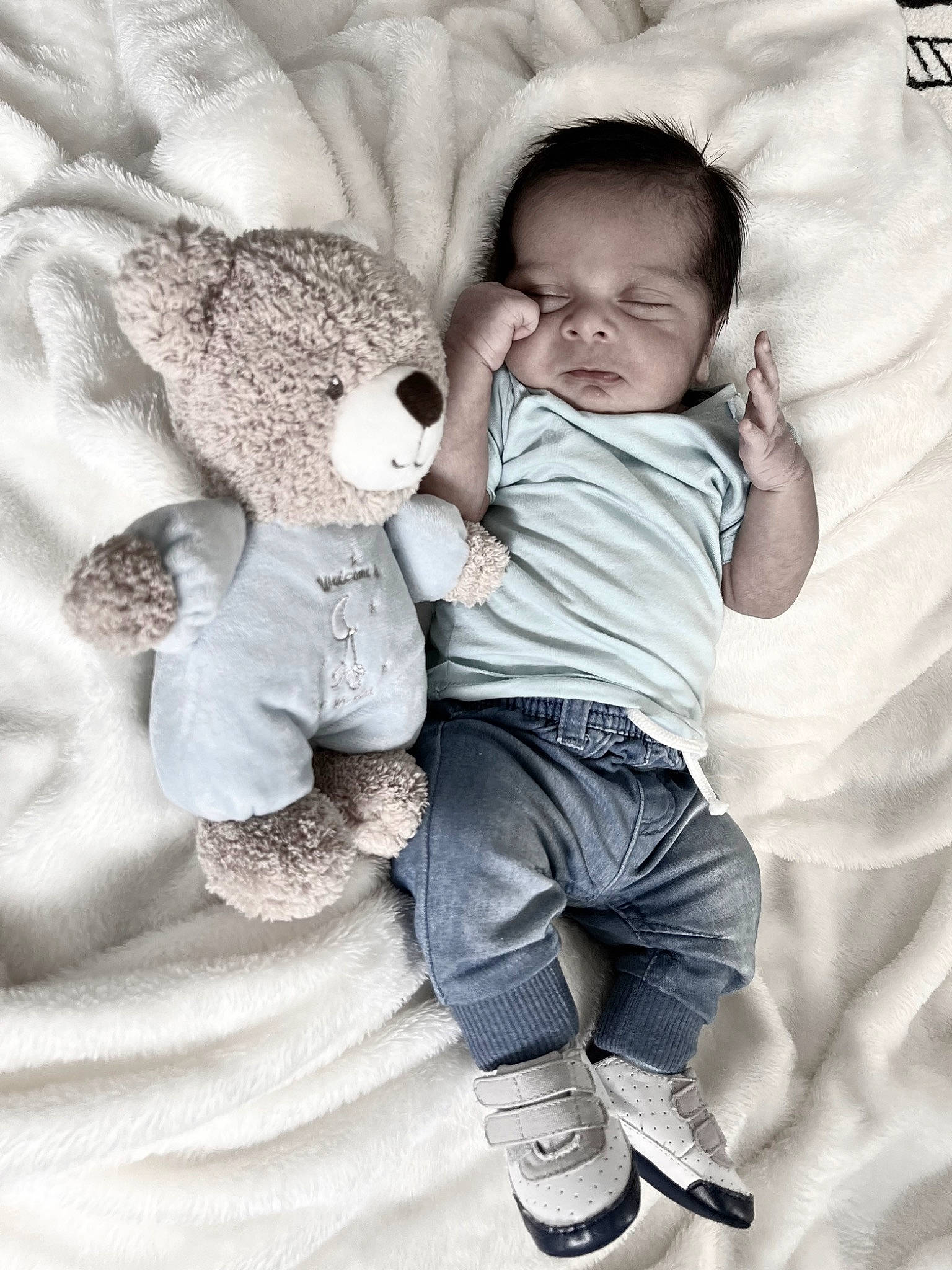 Aries joined the competition — help win amazing prizes! arm, art, baby, baby_toddler_clothing, child, comfort, flash_photography, gesture, grey, hand, happy, person, skin, sleeve, stuffed_toy, style, teddy_bear, textile, toddler, toy