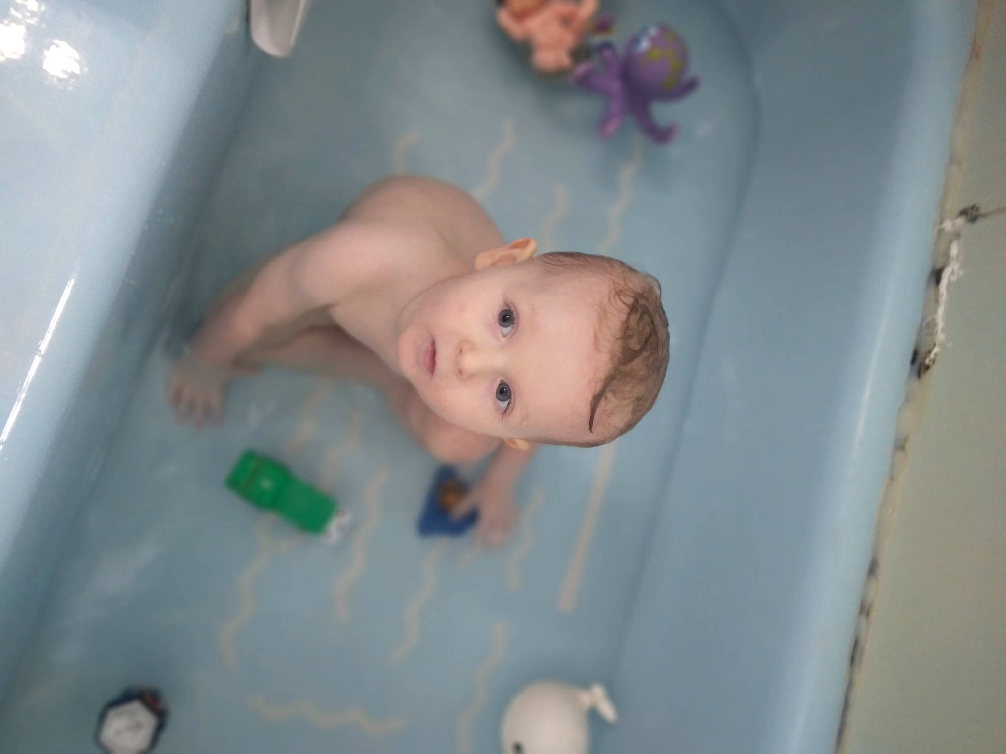 Brady joined the competition — help win amazing prizes! baby, baby_products, baby_safety, bath_toy, bathing, bathroom, bathtub, chest, child, eyebrow, flooring, fluid, fun, infant_bed, person, plumbing, plumbing_fixture, room, toddler, toy