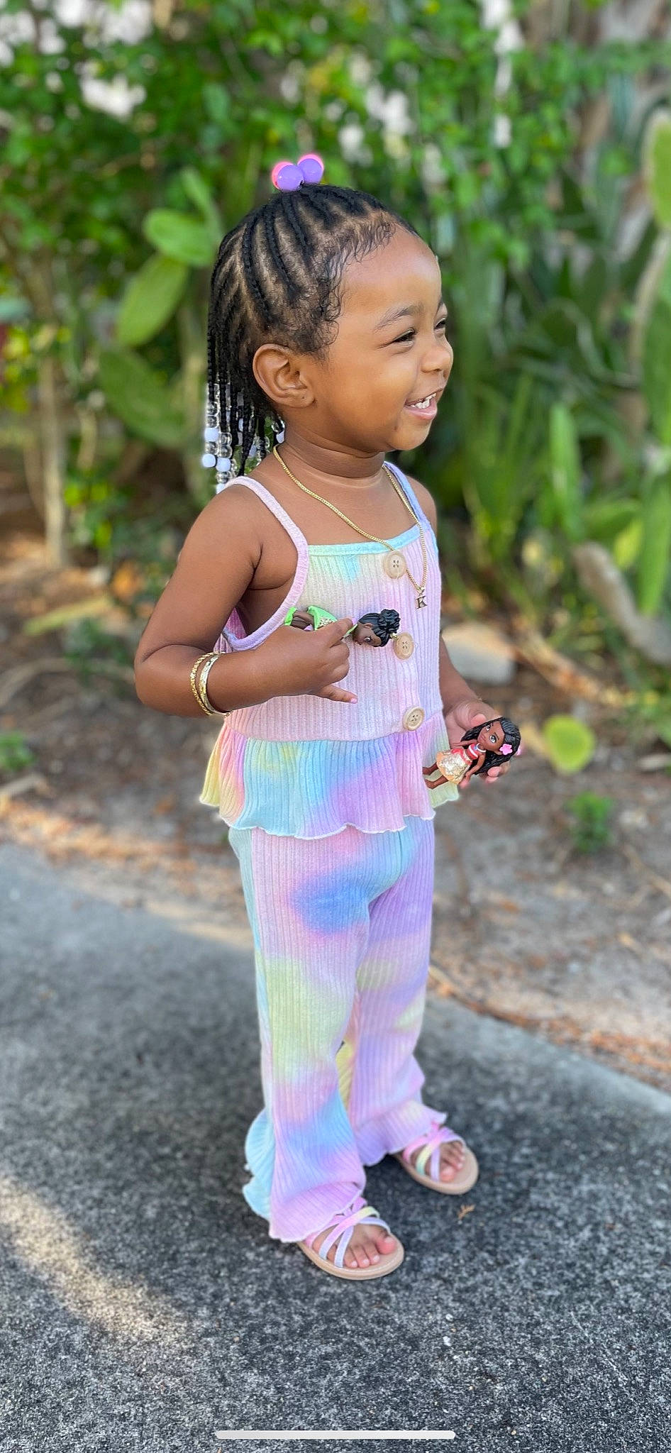 Kylani joined the competition — help win amazing prizes! baby_toddler_clothing, child, chin, eye, face, grass, happy, head, jewellery, joy, leisure, lip, magenta, necklace, pattern, people_in_nature, person, plant, skin, sleeve