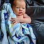 Kiah is registered to the contest to win money with this photo: baby, blanket, child, infant, soft, cozy, wrapped, resting, comfort, cute, face, skin, hand, blue, fabric, portrait, young, newborn, bed, sleepy