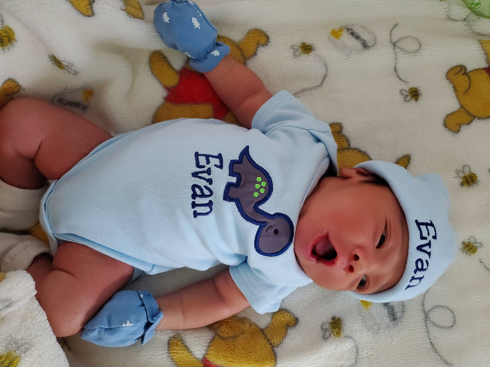 Evan is registered to the contest to win money with this photo: baby, baby_products, baby_toddler_clothing, bedtime, child, headwear, person, product, sleep, toddler