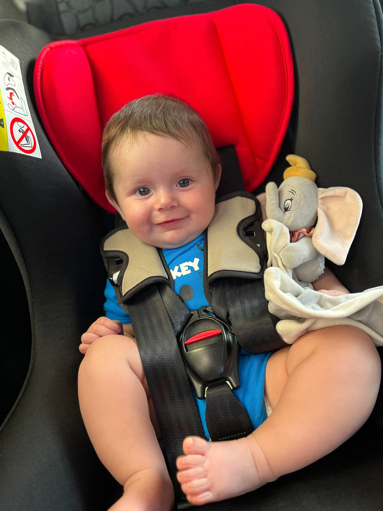 Alexio participe au concours pour gagner de l'argent avec cette photo : auto_part, automotive_design, baby, baby_carriage, baby_in_car_seat, baby_products, baby_toddler_clothing, car_seat, car_seat_cover, comfort, eye, gesture, happy, joy, motor_vehicle, person, seat_belt, smile, snapshot, steering_wheel