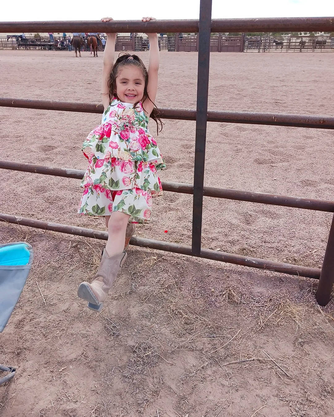 Briella joined the competition — help win amazing prizes! child, city, dress, eye, fence, fun, happy, human_leg, joy, leg, leisure, magenta, pattern, people_in_nature, person, play, recreation, sand, sky, smile