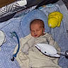 Zack joined the competition — help win amazing prizes! newborn, baby, sleeping, infant, portrait, blanket, blue_blanket, crib, nursery, plush_toy, white_bird, yellow_toy, pacifier, pacifier_clip, baby_clothing, cozy, indoors, closeup, resting, photography